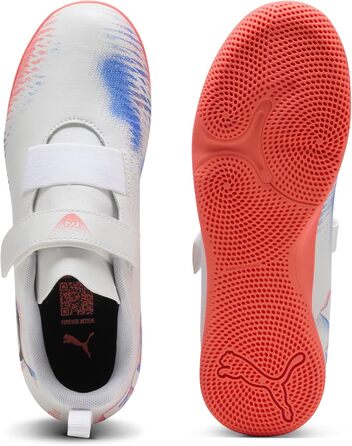 Дитячі футбольні бутси PUMA Future 8 Play V It Jr – біло-чорно-червоні (28 EU)