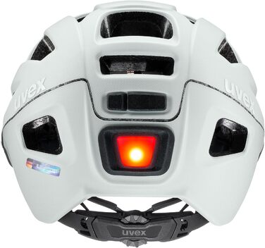 Шолом uvex Finale Visor V: безпечний міський шолом для жінок та чоловіків з автозатемнюваним візором та LED-ліхтарем Gen 2, папірус матовий, 56-61 см