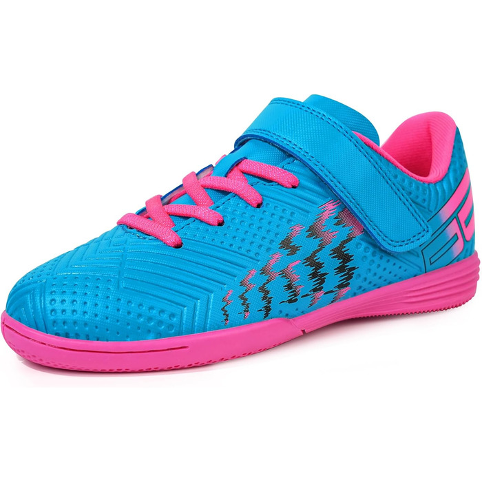 Дитячі футзальні кросівки JABASIC для залу (хлопчики, дівчатка) - розмір 32 EU, блакитний/рожевий