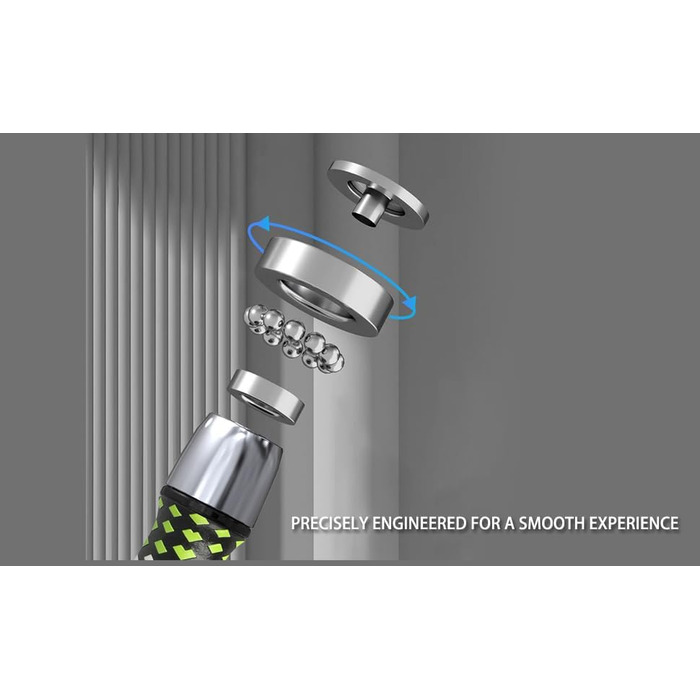 Важкий скакалка Hererope для фітнесу, 0,6 кг, лимонний колір, довжина 9'0