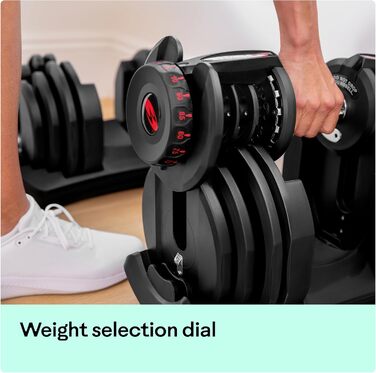 Регульована гантеля Bowflex SelectTech 4-41 кг – універсальна система ваги, одна гантеля
