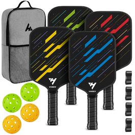 Набір для піклболу: 4 ракетки, 4 м'ячі, сумка. Підходить для гри в приміщенні та на вулиці. Ідеальний подарунок для початківців та професіоналів. Набір Meteor для піклболу.