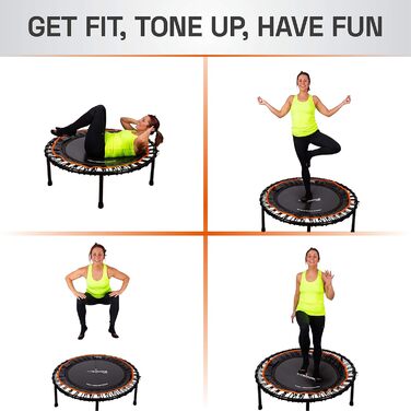 Професійний банджі-батут FIT Bounce PRO для дорослих і дітей, складаний, безшумний, навантаження до 150 кг, з DVD та онлайн-тренуваннями