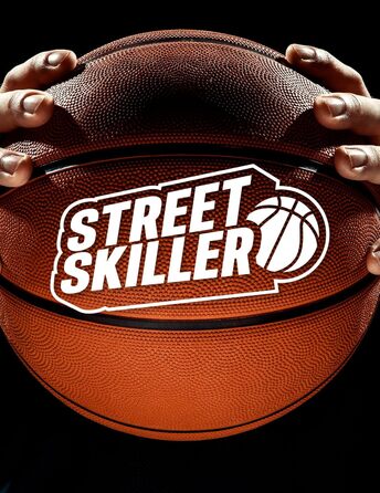 Баскетбольний кошик STREETSKILLER 43 см з дошкою, металевою сіткою та кріпленням для стіни, комплект для монтажу, для дітей і дорослих, для вулиці та приміщення, фіолетово-жовтий