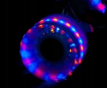 Скейтборд Fiszka DESKA з підсвічуванням коліс LED RGB (гумові колеса)
