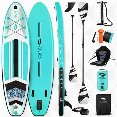 SUP Board AUKAI PRO 320см | Надувний SUP Борд 2в1 з сидінням для каяка | Комплект | Гарантія 5 років | Аксесуари: камера, насос, сидіння