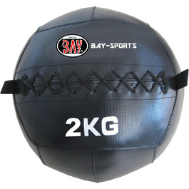М'яч Wall Ball Cross 2 кг, чорний, PVC, для функціонального тренування та кросфіту
