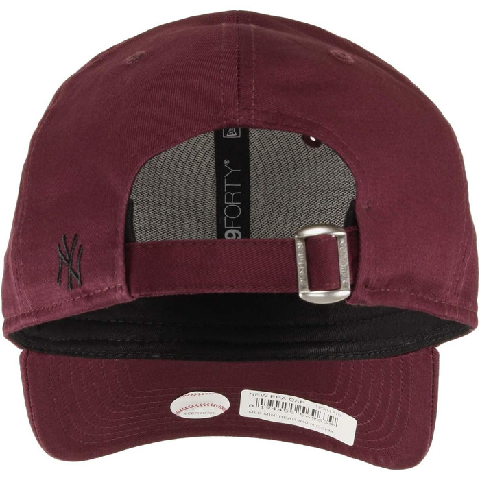 Кепка New Era MLB 9Forty з регульованим розміром, бейсболка з логотипом NY/LA, колір: бордовий/чорний