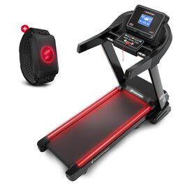 Бігова доріжка Sportstech F37s: Складана, з нахилом до 20 км/год, 7 к.с., до 150 кг, сумісна з STL App, велика бігова поверхня, чорна