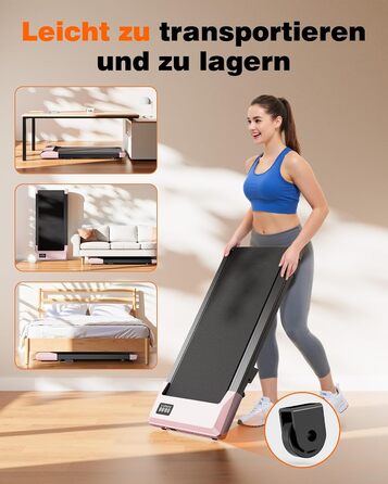 Бігова доріжка Superun Walking Pad для дому та офісу, максимальна вага 159 кг, з режимом тренувань, мобільним додатком та віртуальними трасами, безшумна