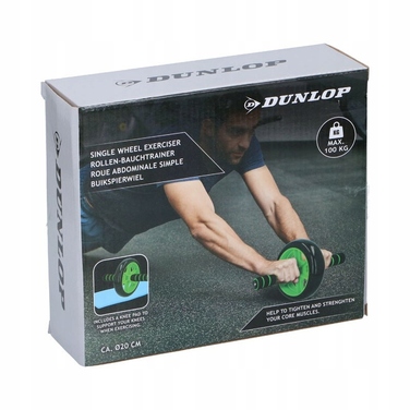 Dunlop — Одинарний ролик для тренування м'язів преса (зелений)