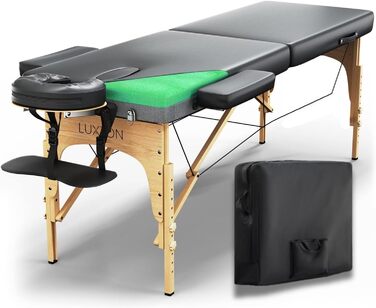 Масажний стіл Luxton Home Premium з піноматеріалу, складаний, портативний, з сумкою для перенесення