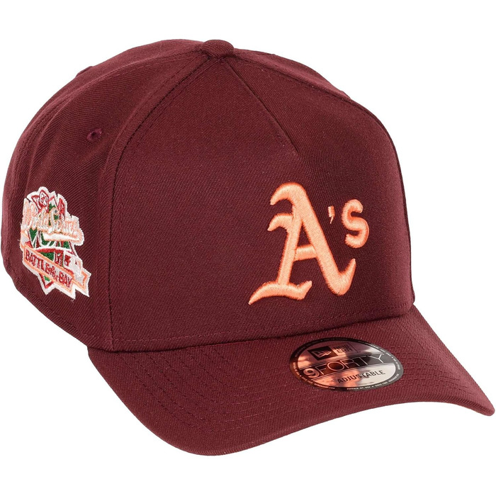 Кепка бейсболка New Era MLB Oakland Athletics 9Forty A-Frame Snapback, червона, універсальний розмір