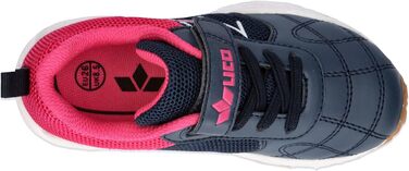 Дитячі спортивні зала-тенісні кросівки Lico Refugio (29 EU) - морський колір, рожевий