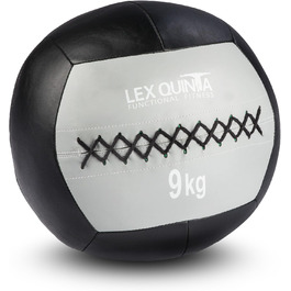 Медбол Lex Quinta Wall Ball Black Edition 9 кг – спортивний м'яч для кросфіту, фітнесу, тренувань
