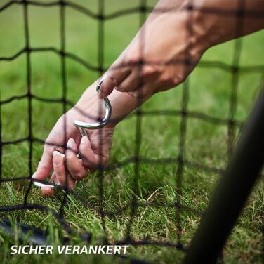 Футбольні ворота BERG SportsGoal для саду та тренувань, металеві стійкі ворота з прецизійною сіткою, всепогодні, для дітей та дорослих, розмір S (180x120 см)