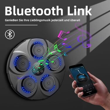 Професійна LED музична бокс-машина HotHands з Bluetooth, 9 режимів, настінна, для дітей та дорослих, для дому та залу