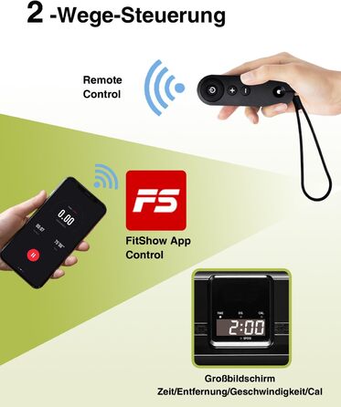 Біговий доріжка з нахилом для дому, складаний електричний walking pad з пультом дистанційного керування, Bluetooth та керуванням через додаток, подвійним амортизатором, без необхідності збирання