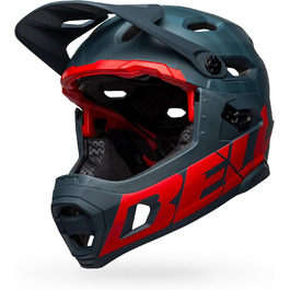 Шолом для даунхілу Bell Super DH Spherical Prime матовий синьо-червоний, розмір M