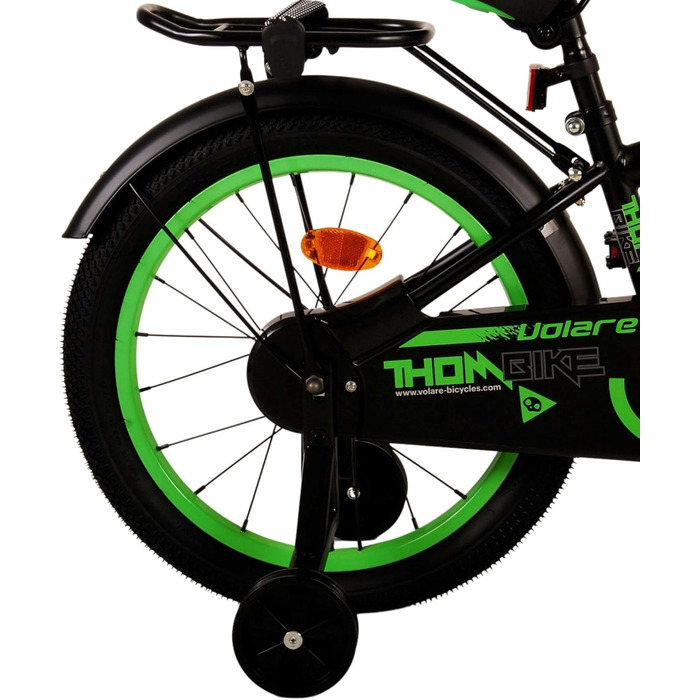 Дитячий велосипед Volare Thombike 18 дюймів для хлопчиків, чорний/зелений