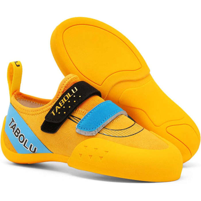 Дитячі скельні туфлі для дівчаток, початковий рівень, для залу, легкі, жовті (34 EU)