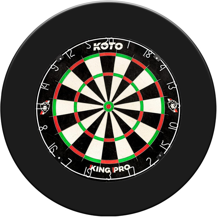 KOTO King Pro Преміум кільце для дартсу, захисний Dartbord Surround для мішені, легкий монтаж, захист стін і дротиків