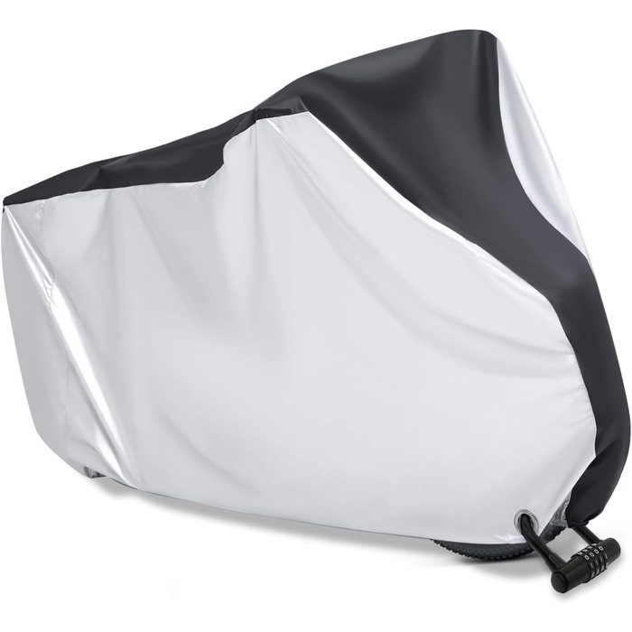 Захисний чохол для велосипеда MINVOO: водонепроникний, від сонця, пилу та вітру. Підходить для електровелосипедів. Срільно-чорний колір