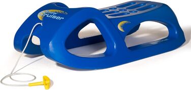 Санки RollyToys Snow Cruiser для дітей від 3 років, сині, дуже міцні, зі сталевими полозами