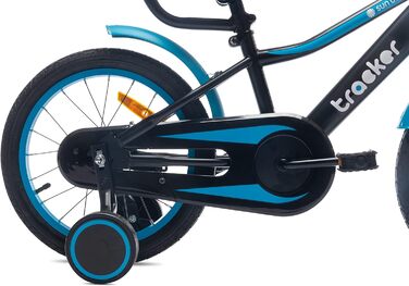 Дитячий велосипед Sun Baby Tiger Tracker 14/16 дюймів для хлопчиків з підтримуючими колесами і штовхальною ручкою, BMX, від 2 до 6 років