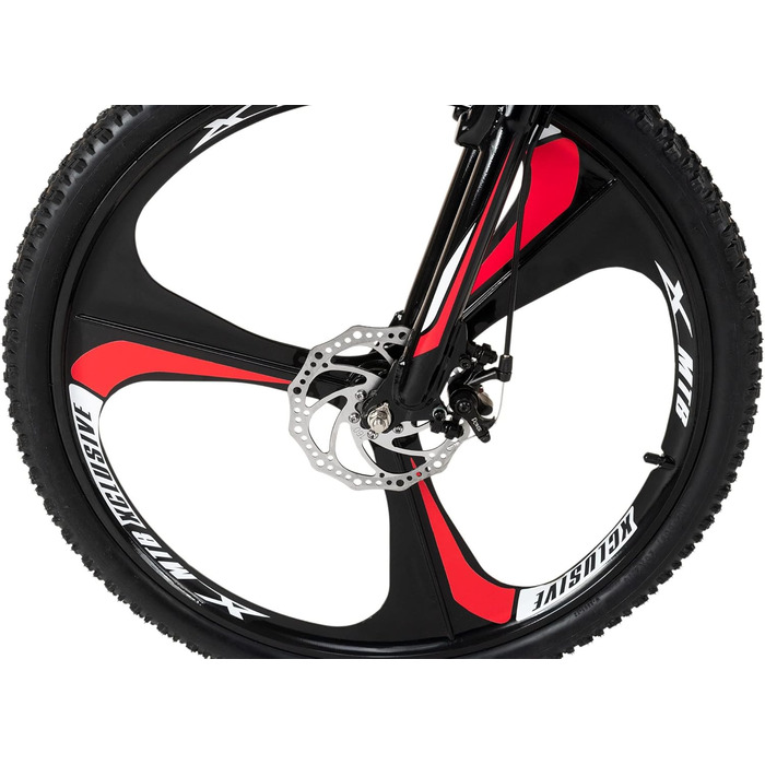 Гірський велосипед KS Cycling Hardtail 26'' Sharp, чорний-червоний