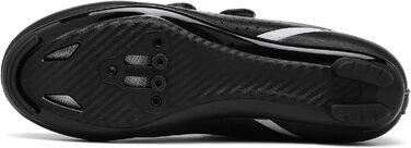 Велотуфлі для шосейного велосипеда для чоловіків, сумісні з педалями Look SPD SPD-SL Delta Lock, білі (41 EU, чорний)