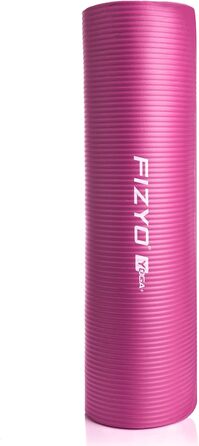 Килимок для йоги та фітнесу FIZYO FITYO, рожевий, 183x61x1 см, NBR-гума, для йоги, тренувань, відпочинку