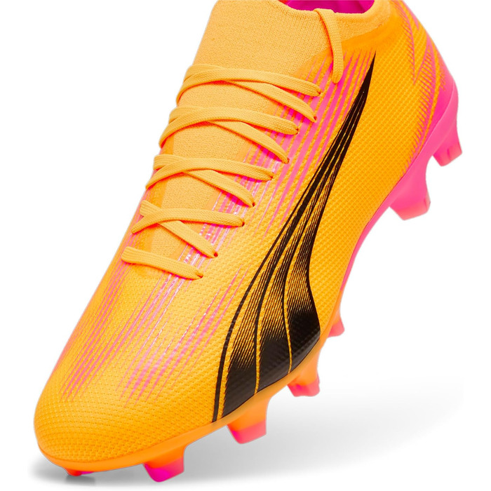 Кросівки футбольні PUMA Ultra Match Fg/Ag (46 EU, Sun Stream Puma Black Sunset Glow)