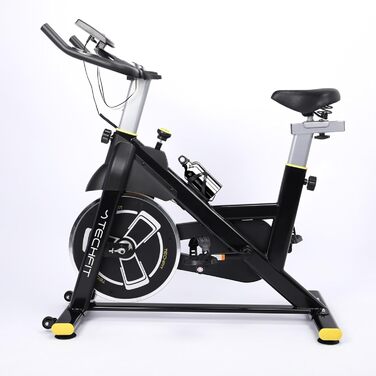 Фітнес-велотренажер TechFit з маховиком 8 кг, 99 рівнів опору, регульоване сидіння/кермо, датчик пульсу, тримач для планшета, до 120 кг, ергономічні педалі, для початківців та професіоналів