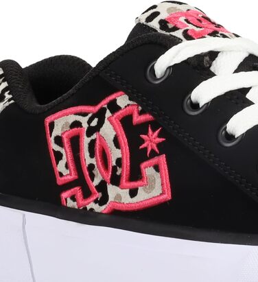 Жіночі кросівки DC Shoes Chelsea, 36 EU, чорний/рожевий леопард