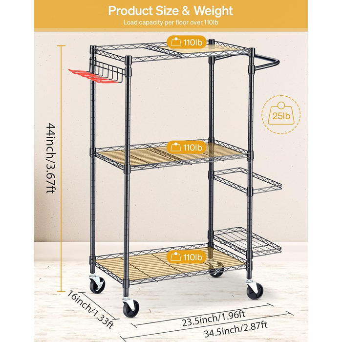 Стійка для йогаматів та тренувального інвентарю, чорна. Організатор для дому, фітнес-студії. Об'єм 34.5л, розміри 34.5*16*44 см