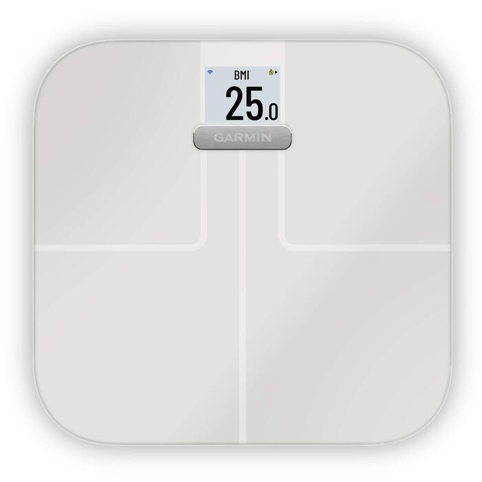 Ваги підлогові розумні Garmin Index S2 White: аналіз ваги, жиру, м'язів, BMI, Wi-Fi, до 16 користувачів