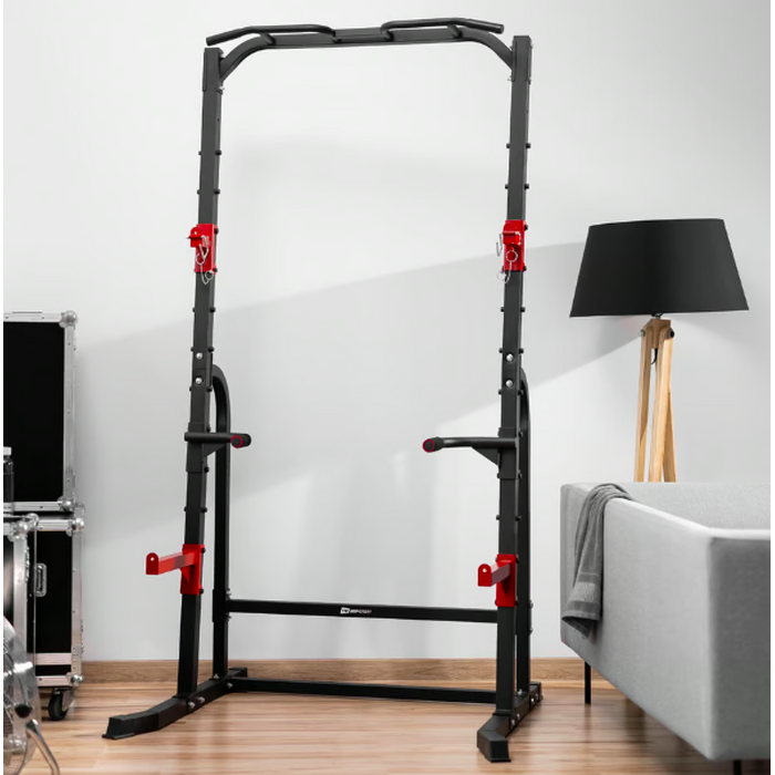 Силова станція Hop-Sport HS-1014K з тримачем для штанги та брусами