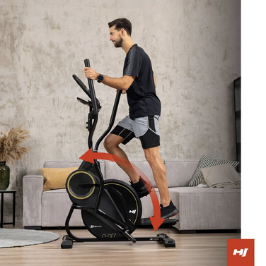 Орбітрек магнітний Hop-Sport HS-450B Dynamic чорно-золотистий