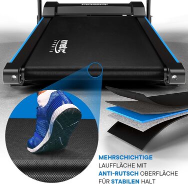 КІНЕТІК СПОРТС Laufband KST2900FX: Складний біговий тренажер з потужним мотором 750 Вт, широка бігова поверхня 40 см, 16 програм, ручний нахил, LCD дисплей, до 120 кг