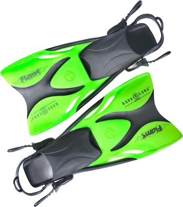 Ласти для дітей Aqualung Flame Junior, яблучно-зелені, розмір 33-36