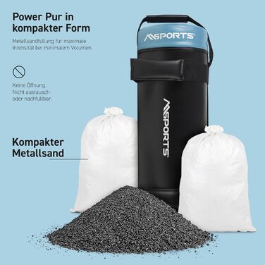 MSPORTS Power Bag Premium 5-30 кг: Фітнес-мішок для функціональних тренувань, вага 5-30 кг