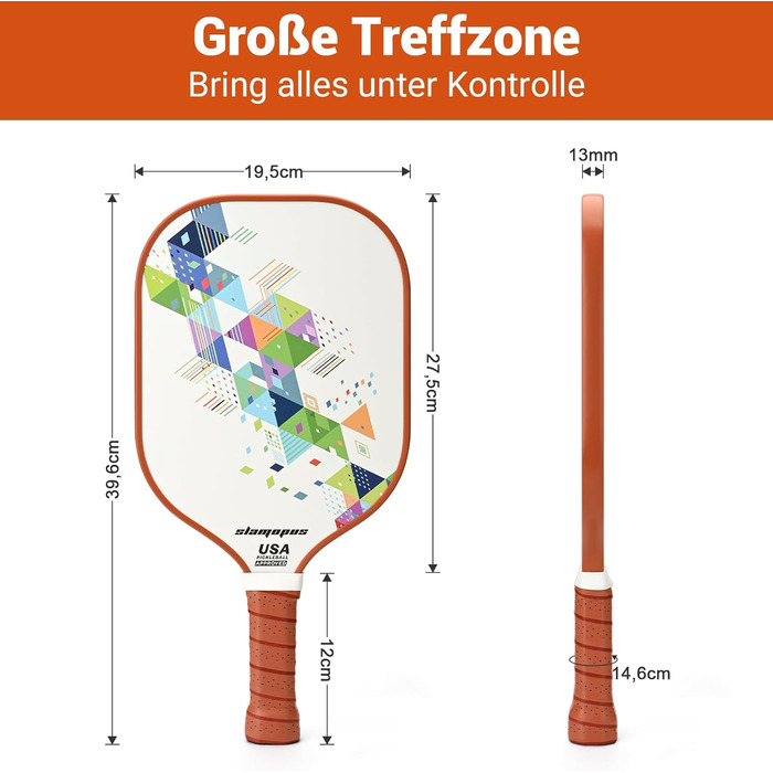 Набір для піклболу: ракетки з графіту та скловолокна, м'ячі та сумка | Ідеально для початківців