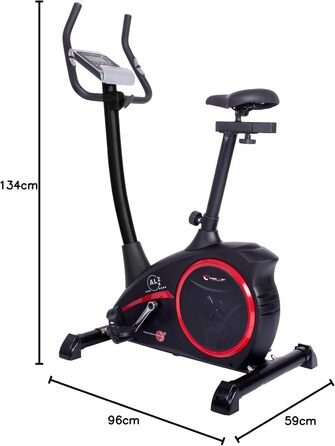 Велотренажер Christopeit Sport AL 2 Black Edition, 24 рівні, магнітна система 9 кг, LCD-дисплей, до 150 кг