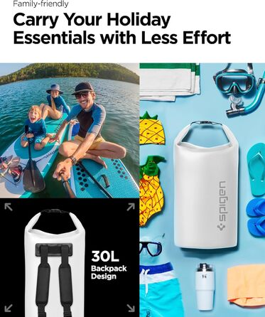Водонепроникний мішок Spigen Aqua Shield 30L: Сумка для плавання, кемпінгу та водних видів спорту