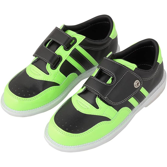 Унісекс шкіряні боулінг-шоу боулінгу SDEQA з магічною липучкою, дихаючі, зелені, 34 EU