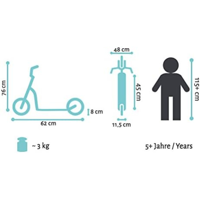 Трюковий самокат STAR SCOOTER Pro Sport 110 мм, алюмінієвий, для дітей від 5 років, зелений, HIC-компресія, для початківців і досвідчених