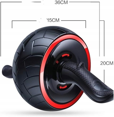 Фітнес-ролик для м'язів преса AB Wheel + міні-килимок, набір