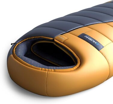 Сплячий мішок Husky Enjoy 4 сезони до -25°C, зимовий спальник для дорослих, кемпінг, трекінг, 230x85 см