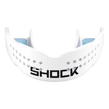 Капа Shock Doctor Trash Talker біла, без брекетів, для дорослих